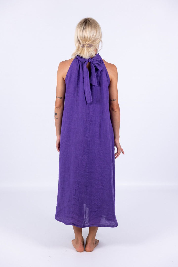 Linnen mouwloze jurk