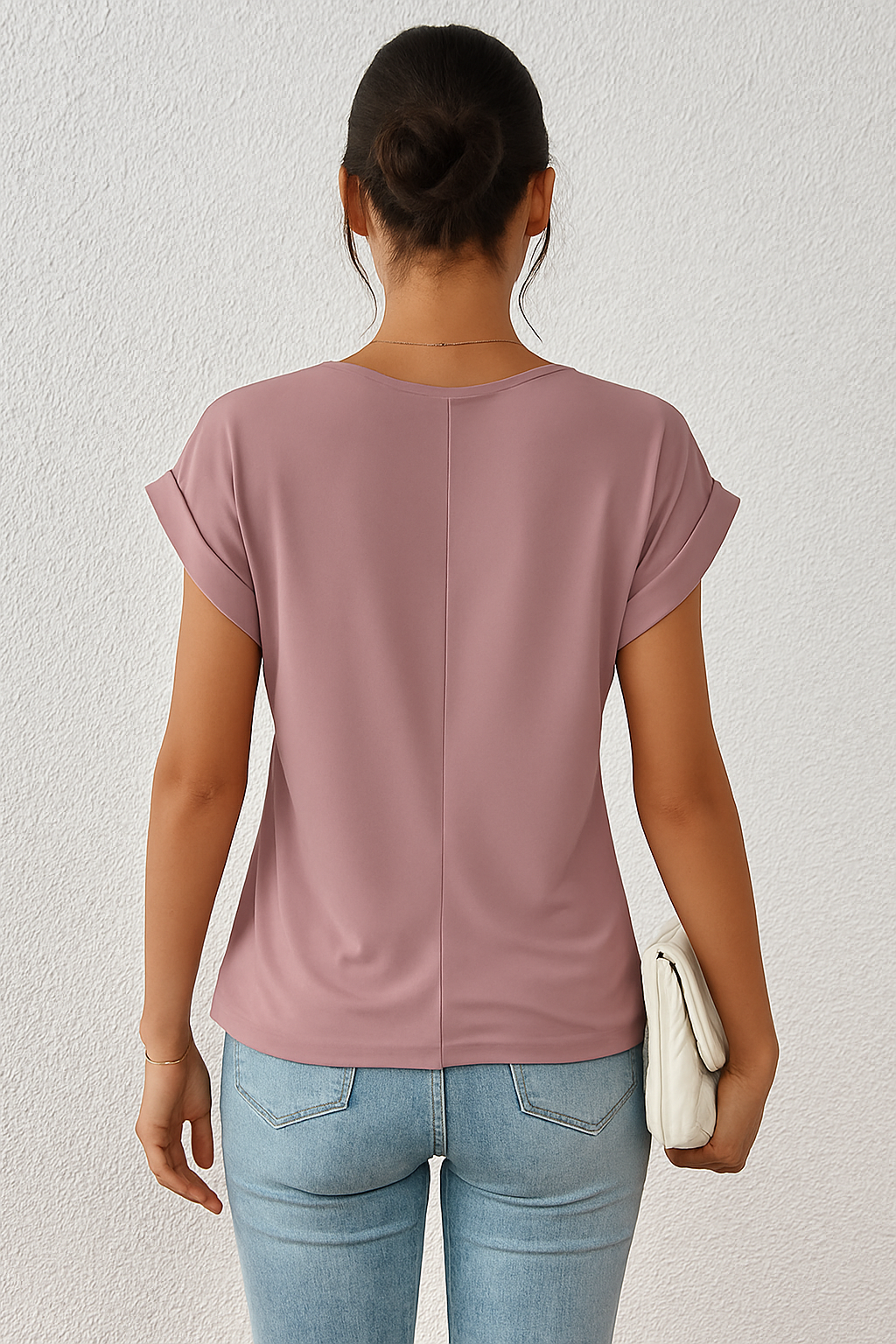 Leonie | Casual T-shirt met V-hals
