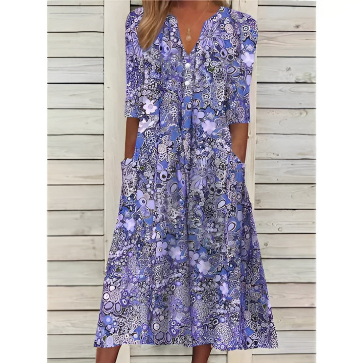 Beeckhoven™ | Zomerse Damesjurk Met Bloemenprint